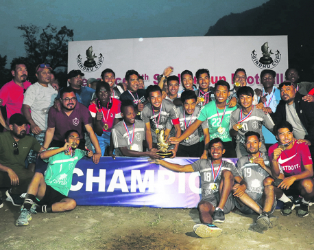 10-men Jawalakhel holds nerve to win Sindhu Cup