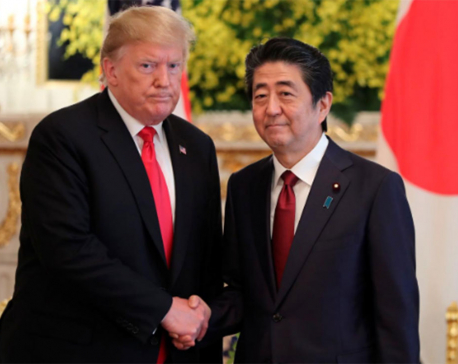 Trump presses Japan over trade gap, expects 'good things' from North Korea