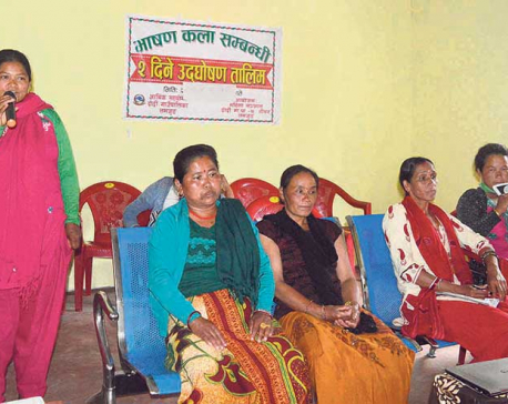 Rural municipality provides public speaking training for women