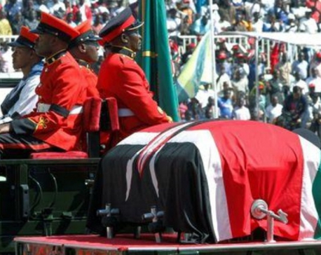 Thousands gather to bid farewell to Kenya's longest serving leader Moi