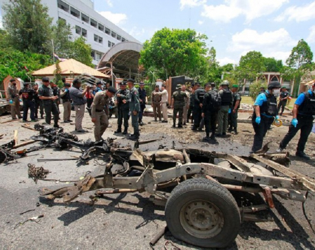 Two bombs explode outside Thai government office in Yala, wounding 18