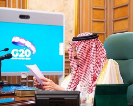 Saudi king to G20: let's unite against coronavirus