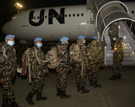 NA peacekeepers leave for MONUSCO, CONGO