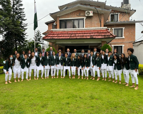 Pak embassy welcomes visiting Pakistan’s women football team in Kathmandu