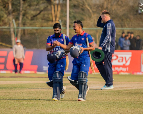 Nepal beats Scotland by 3 wickets in ICC World Cup League 2 triangular ODI series match