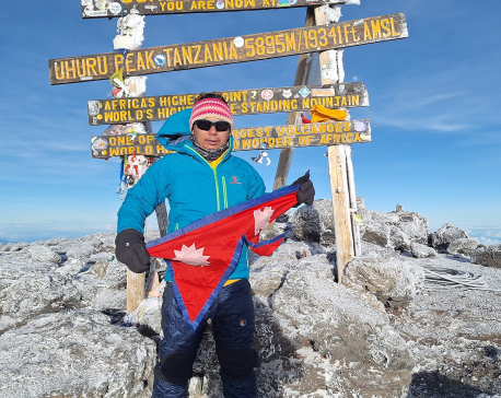 Nepali climber Prakash Raj Pandey summits Kilimanjaro, Africa's tallest peak