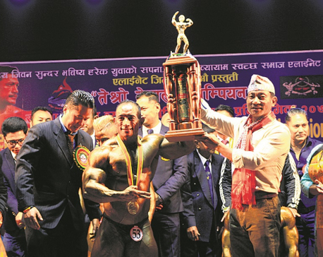 Umesh Rai lifts National Bodybuilding Championship