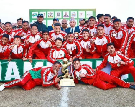 Tribhuvan Army Club turns champion of Aaha Rara Pokhara Gold Cup