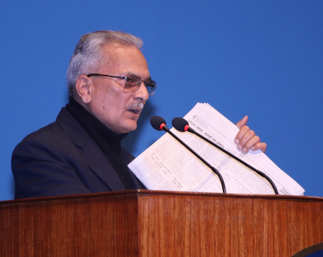 Ex-PM Bhattarai calls for launching probe into private properties of incumbent, former PMs (with video)