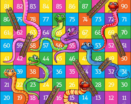 Playing snakes and ladders