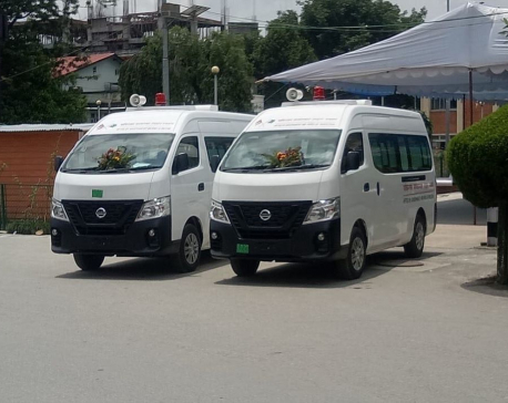 Pakistan gifts two fully-equipped ambulances to TU Teaching Hospital