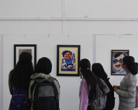 Nepali Caricature Exhibition 2080 inaugurated at Nepal Academy of Fine Arts