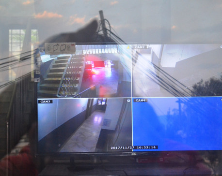 Ballot boxes under CCTV surveillance, three-layer security, party padlocks