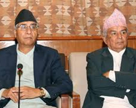 Amid intra-party rift, Deuba reaches out senior leader Poudel