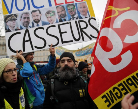 French protest retirement changes, travel disruptions abound