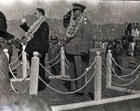 Nostalgia: Then Chinese Prime Minister Zhou Enlai receiving a guard of honor during his Nepal visit