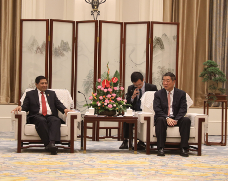 DPM Shrestha holds meeting with Chinese Vice Premier
