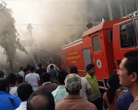 Firefighters fight to douse fire in Chandrapur