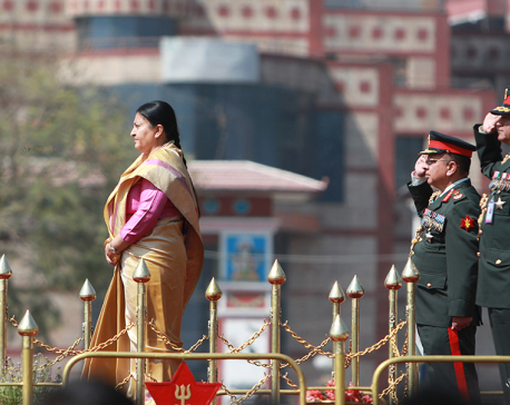President attends Mahashivaratri, Army Day feu-de-joie (photo/video)