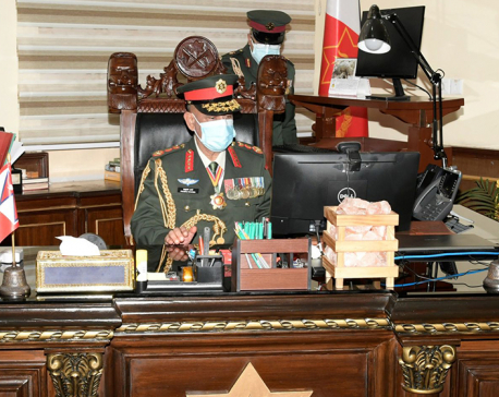 New army chief Prabhu Ram Sharma takes office