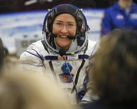 US astronaut sets record for longest spaceflight by a woman