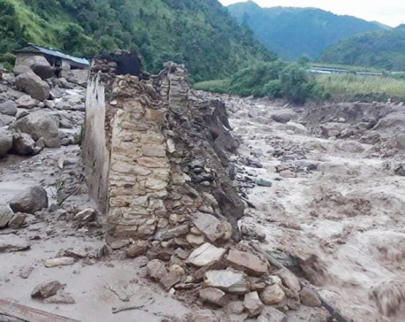 Bhujikhola flood damages 171 physical structures