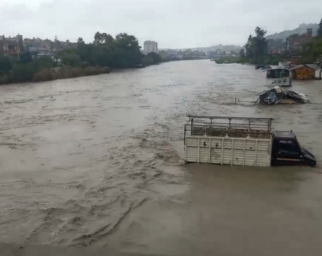 Flood triggered by incessant rainfall causes loss worth millions in Gaighat