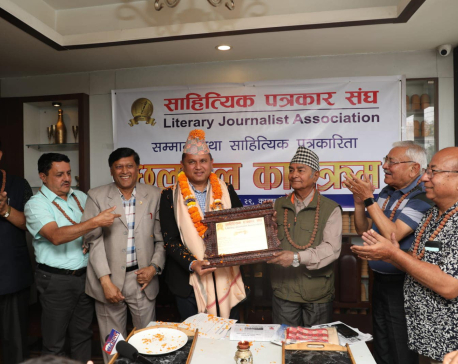 Literary Journalists Association honors Press Council Chairman Basnet