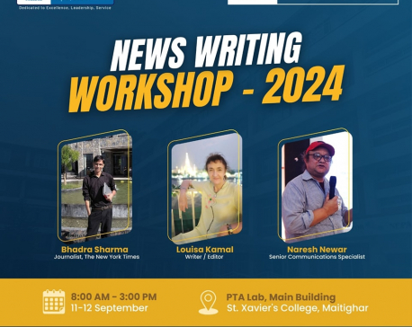 News Writing Workshop in collaboration with UNESCO Nepal begins at St. Xavier’s