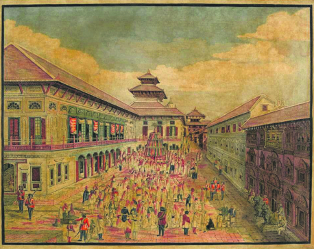 Nostalgia : Basantapur Durbar Square some 150 years ago