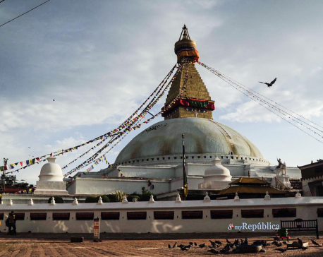 PHOTOS: Bauddhanath and Swayambhunath shrouded in silence despite Buddha Jayanti