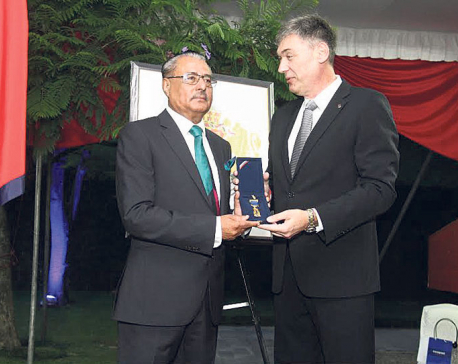 Bhola Bikram Thapa receives Bulgarian honor