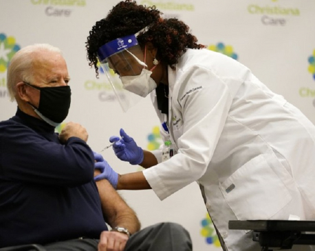 Biden gets COVID-19 vaccine, says ‘nothing to worry about’
