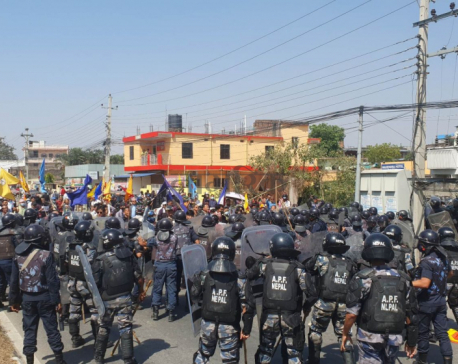 Police, protestors clash in Biratnagar; dozens of teargas canisters fired