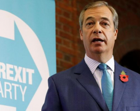 Brexit Party's Farage set to fight every seat in poll battle against PM Johnson