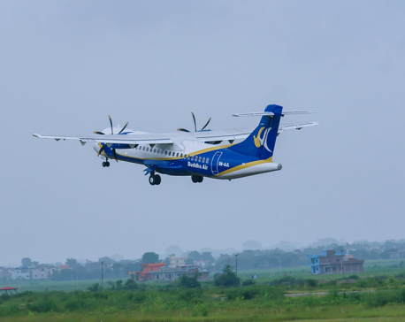 Buddha Air plane that took off for Bhadrapur returns to Kathmandu owing to technical issues