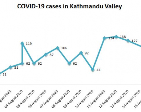 Kathmandu Valley sees highest single-day spike with 172 new cases, 1391 cases since Aug 1