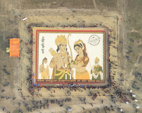Sita-Ram colossus prepared with 102 quintals of cereal inspires awe in Janakpurdham