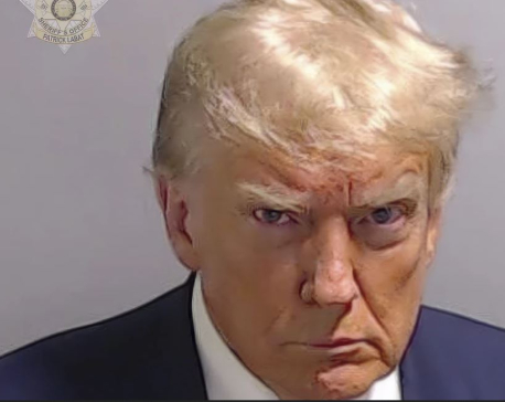 Mug shot of Donald Trump shows scowling former president during speedy booking at Atlanta jail