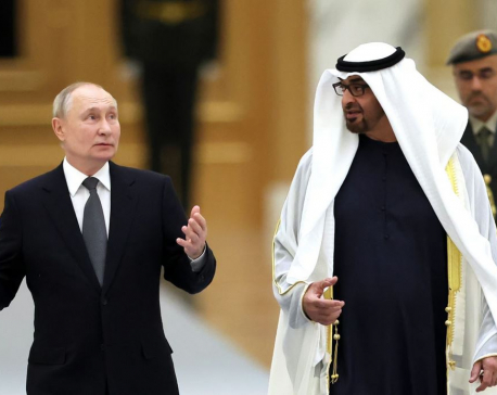 Putin lands in Abu Dhabi on Middle East visit