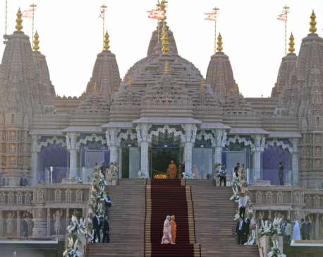 Indian Prime Minister Narendra Modi opens stone-built Hindu temple in UAE ahead of India’s elections