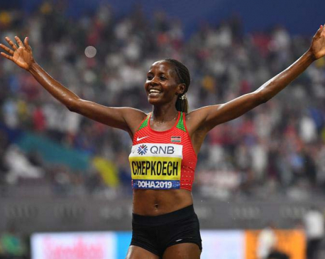 Athletics: Kenya's Chepkoech breaks 5km world record in Monaco
