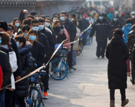 Long queues as China's capital launches mass virus tests