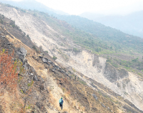 Village settlements at risk of being buried by landslides