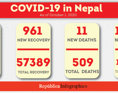 1,911 new COVID-19 cases detected in Nepal, caseload closer to 80,000