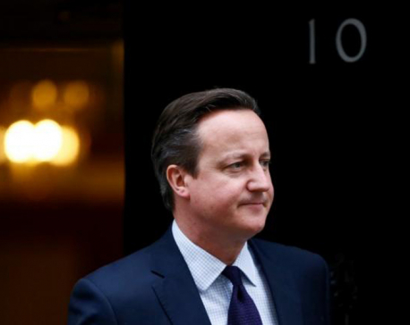 Former British PM David Cameron unveils new job