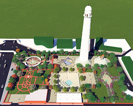 One fourth reconstruction work of Dharahara completed