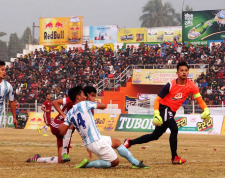 Indian team Durgapur Steal beats organizer Dharan football club