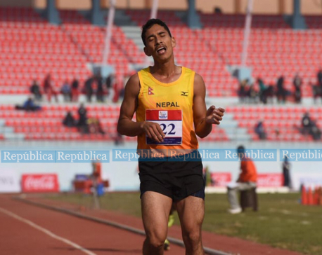 Deepak Adhikari wins bronze in 10000m race