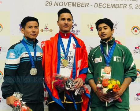 One more SAG gold for Nepal in wushu